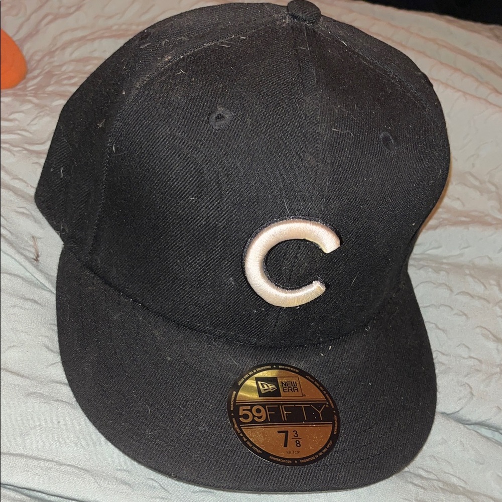New Era Black 59FIFTY Cap with Cream C Logo